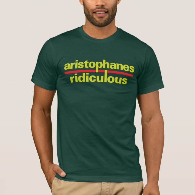 Camiseta CRAZYFISH aristophanes ridículo (Frente)