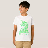 Crê ou Nome Magical Horse Unicorn Verde
