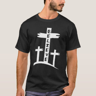 Camiseta crê que cruz jesus cristo cristão religioso 1