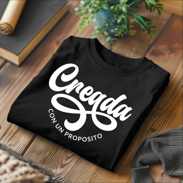 Camiseta Creada Con Un Proposito T-Shirt Espanhol Cristão (Criador carregado)