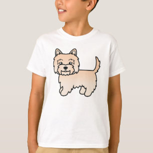 Camiseta Cream Cairn Terrier Dog - Ilustração Adorável