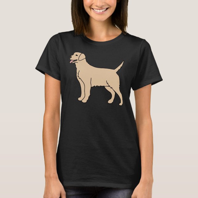 Camiseta Cream Labrador Dog (Frente)