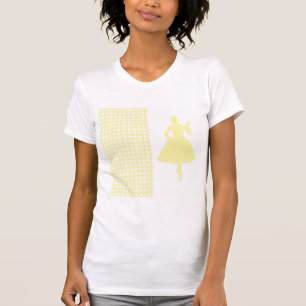 Camiseta Cream Modern Houndstooth c/ Fashion Silhouette