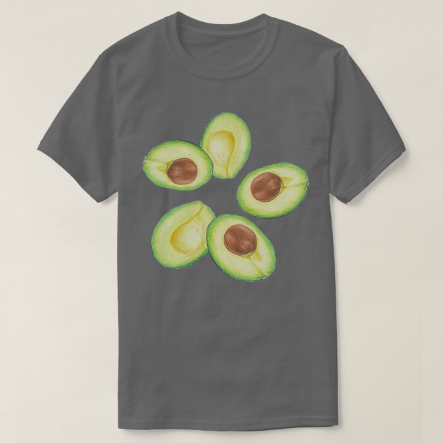 Camiseta Creamy avocados avocado motif avocado adesivo (Frente do Design)
