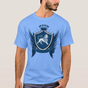 Camiseta Creast Real Azul Com Leão