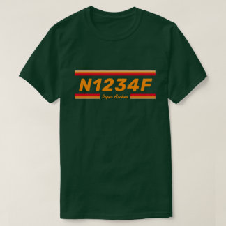Camiseta Create a Special Aircraft Number T-Shirt