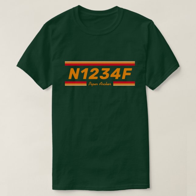 Camiseta Create a Special Aircraft Number T-Shirt (Frente do Design)