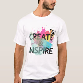 Camiseta Create & Inspire Splash – Artistic Motivation Shir