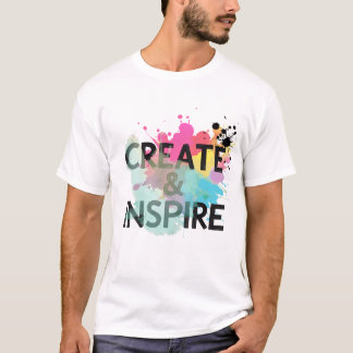Camiseta Create & Inspire Splash – Artistic Motivation Shir