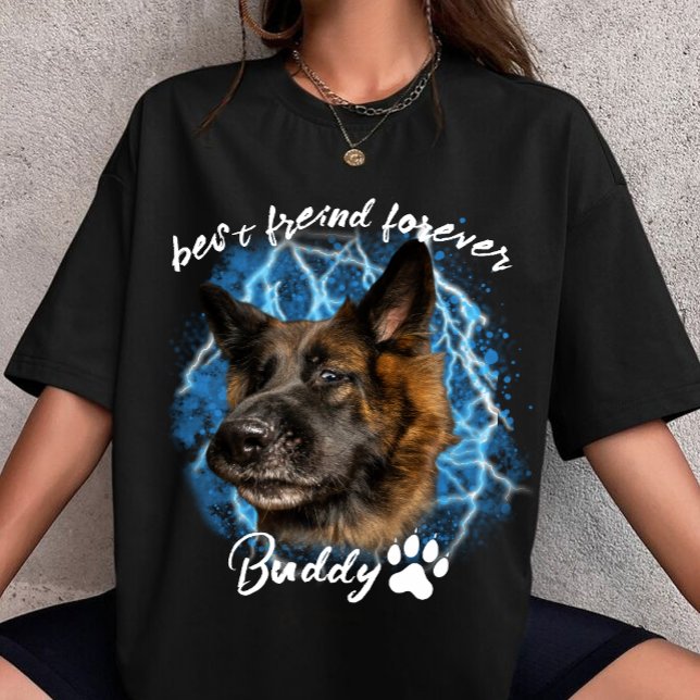 Camiseta create your own Dog Pet Photo Animal custom 90s  (Criador carregado)