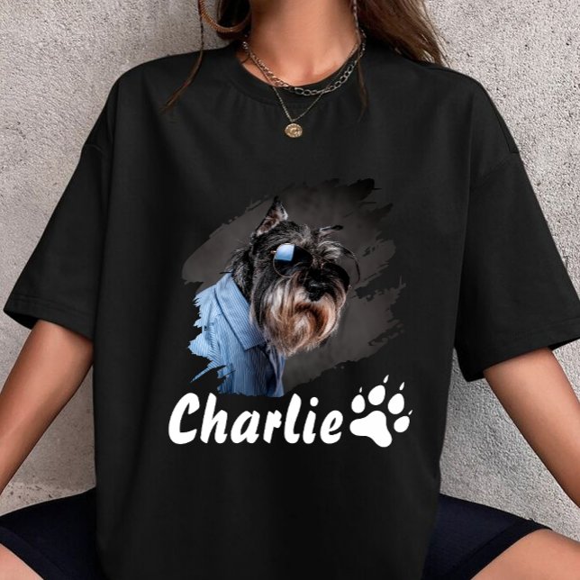 Camiseta create your own pet shirt idea here custom photo (Criador carregado)