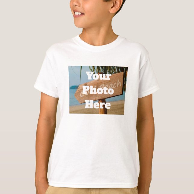 Camiseta Create Your Own Photo Kids T Shirt Boys Girls (Frente)