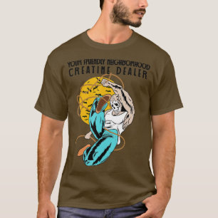Camiseta Creatine Dealer Levantando Malhação de ginástica n