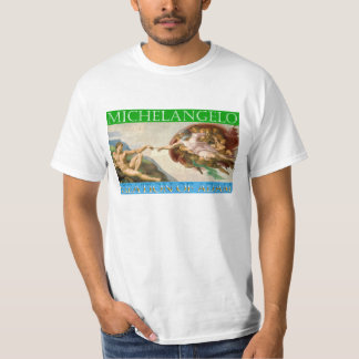 Camiseta Creation of Adam - Michelangelo, Sistine Chapel