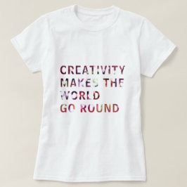 Camiseta Creative Creative Slogan Cote Red Bokee