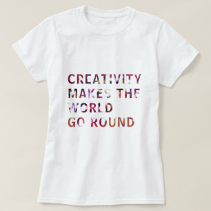 Camiseta Creative Creative Slogan Cote Red Bokee