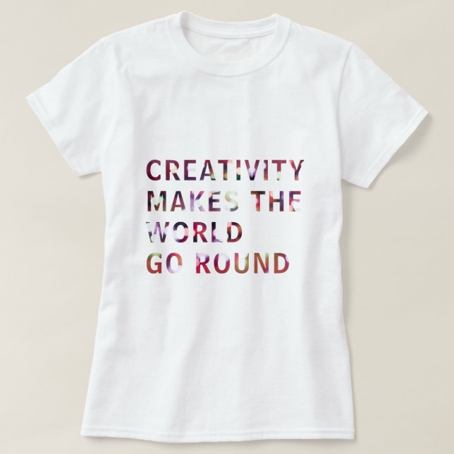 Camiseta Creative Creative Slogan Cote Red Bokee (Frente do Design)