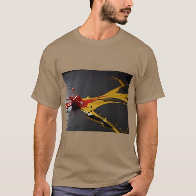 Camiseta Creative Paint Splash Art T-Shirt (Frente)