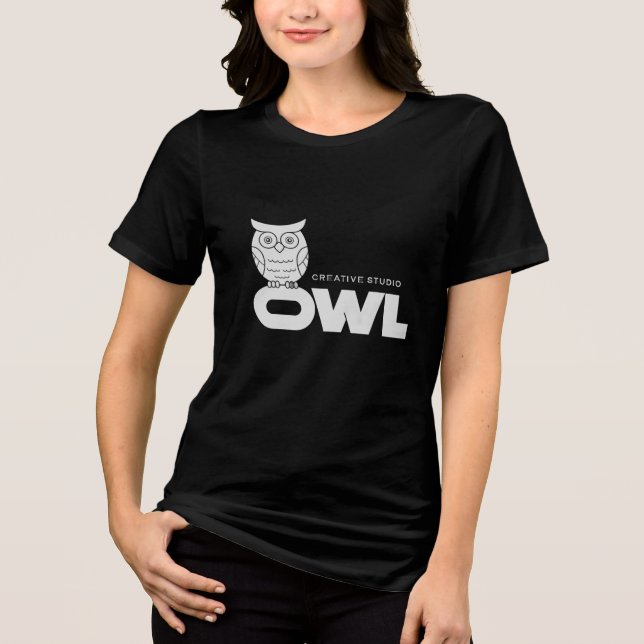 Camiseta Creative Studio Owl - Coruja Branca Minim (Frente)