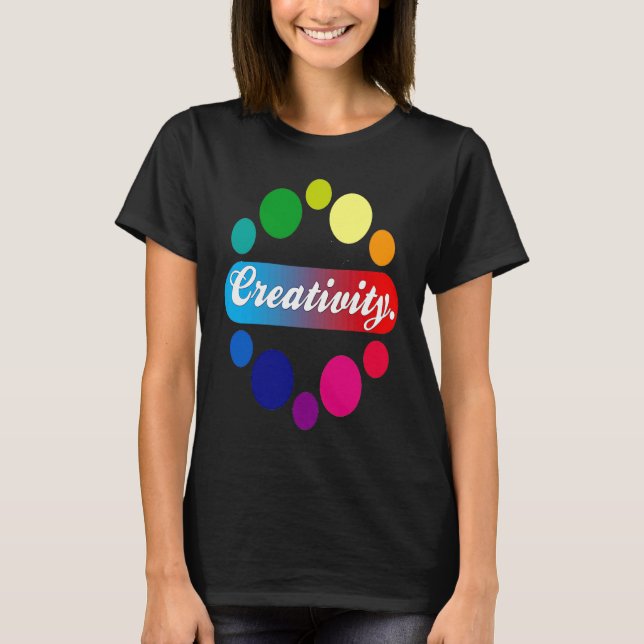 Camiseta Creativity acrylic painter artist (Frente)