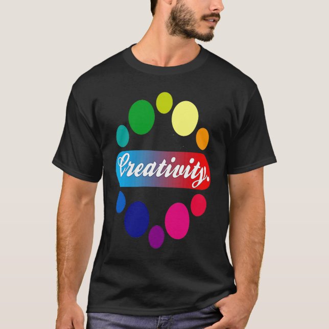 Camiseta Creativity acrylic painter artist (Frente)