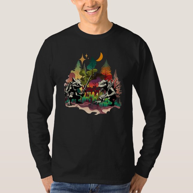 Camiseta Creatures in the Forest Fantasy Wildlife Animals (Frente)