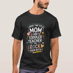 Camiseta Creche Fornecer Design Mãe para Jardim de Infância