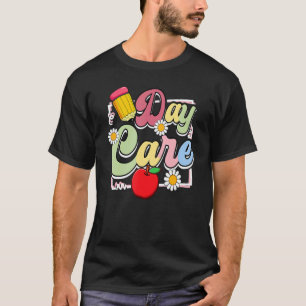 Camiseta Creche Lápis Maçã Aluno Professor Volta às Aulas