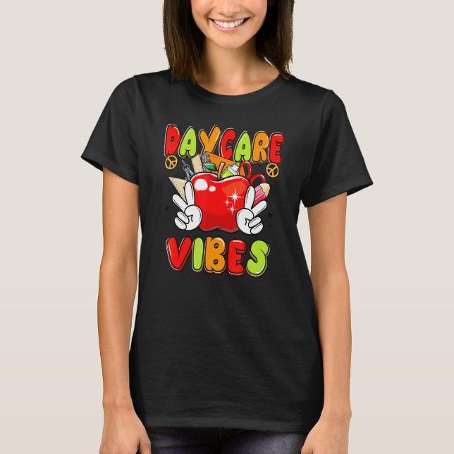 Camiseta Creche Meninas Crianças Volta às Aulas (Frente)