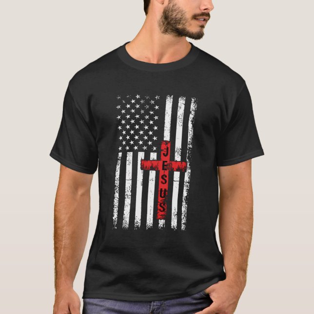 Camiseta Credo cristão americano que ama (Frente)