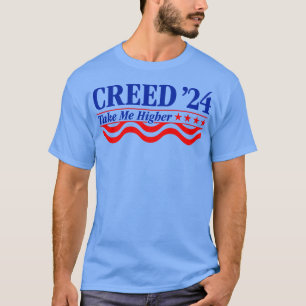 Camiseta Creed 24 Me Leve Com Mais alto Engraçado Creed 202