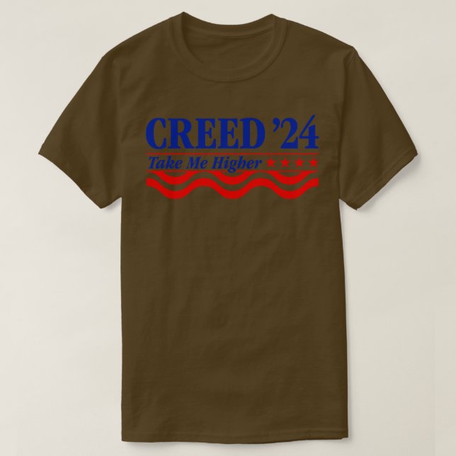 Camiseta Creed 24 Me Tome Mais alto Engraçado Creed 2024 Cr (Frente do Design)