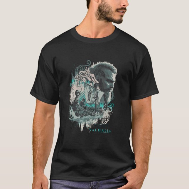Camiseta Creed Valhalla Boat Mashup De Assassin (Frente)