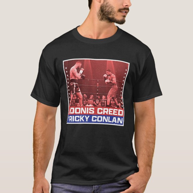 Camiseta Creed vs Conlan boxing ring vermelho (Frente)