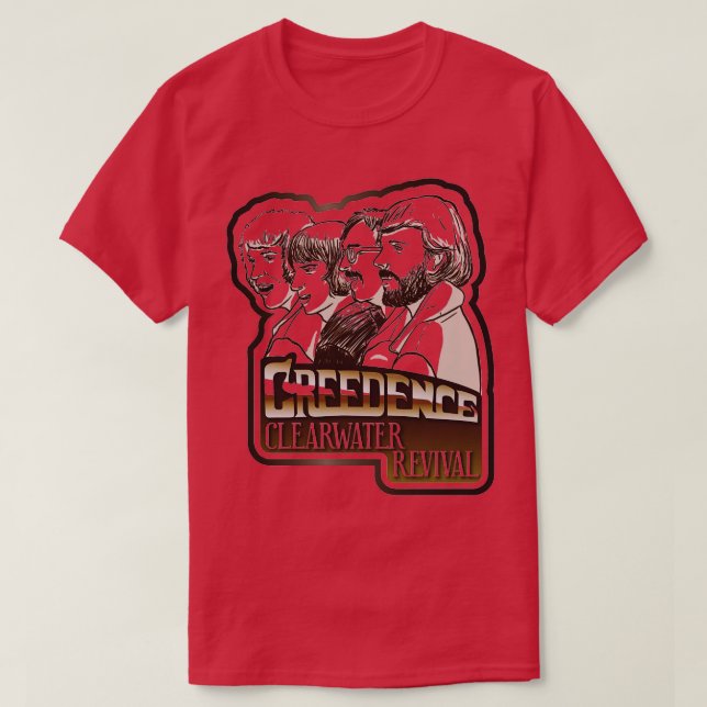 Camiseta Creedence Clearwater Revival 3 TShirt (Frente do Design)