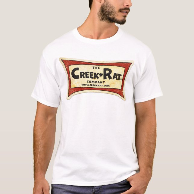 Camiseta Creek Rat | CreekRat Co. | VINTAGE SURFBOARD LOGO (Frente)