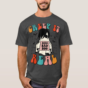 Camiseta Creep It Real Bad Boo Spooky Ghost Halloween Groov