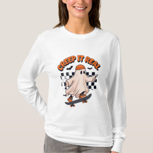 Camiseta "Creep It Real: Skater Ghost"