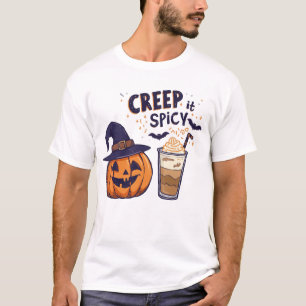 Camiseta Creep It Spicle Dia de as Bruxas engraçado Pumpkin
