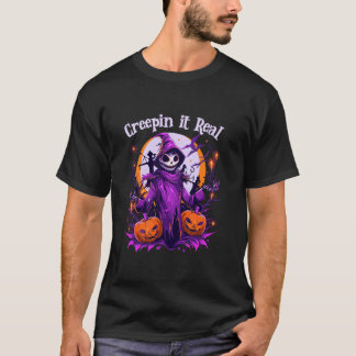 Camiseta Creepin É Um Verdadeiro Esqueleto Assustador Que A