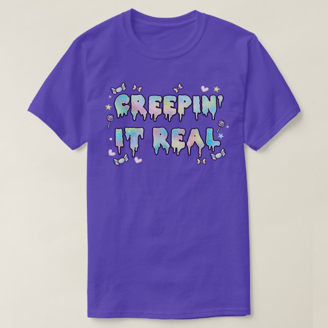 Camiseta Creepin It Real Gótico (Frente do Design)