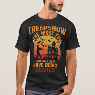 Camiseta Creepshow Halloween Zumbi Casa Assombrada Pôr do S