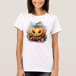 Camiseta Creepy Autumn Jack-o-lantern