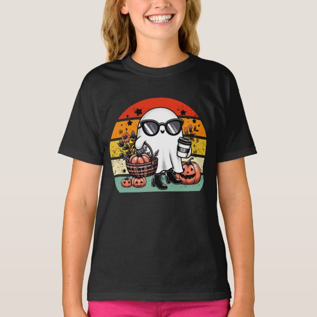 Camiseta Creepy Funny Halloween Casual Ghost   (Frente)