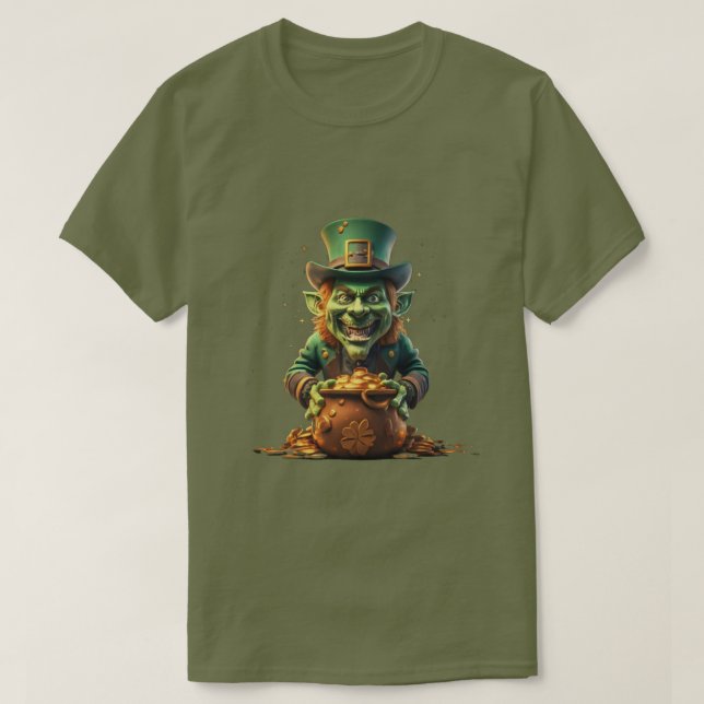 Camiseta Creepy Leprechaun (Frente do Design)