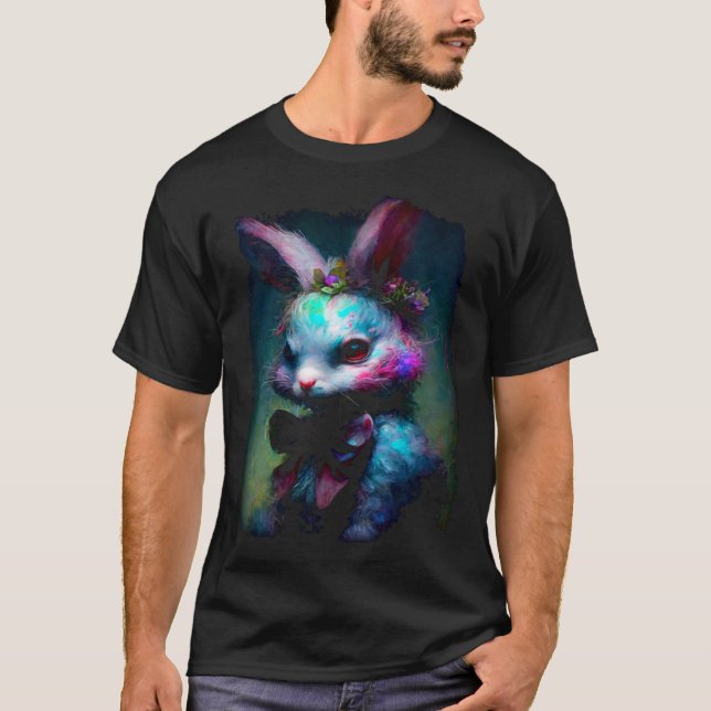 Camiseta Creepy Nightmare Bunny Rabbit Silently Judges You (Frente)