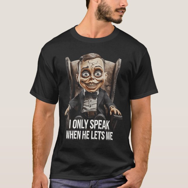 Camiseta Creepy Ventriloquist Dollee Horror Dummy Puppet Sh (Frente)