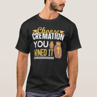 Camiseta Crematório da Cremação Mortican Escolhe a Cremação