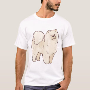 Camiseta Creme chow chow magia
