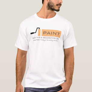 Camiseta Creme Cilindro de Pintura, Painter e Decorator Adv